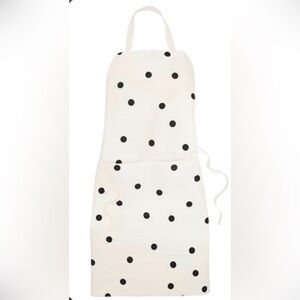 kate spade White Apron with Black Polka Dots NWT